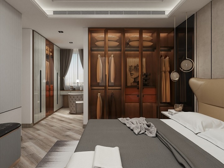 拉迷簡約意式整體衣柜圖片